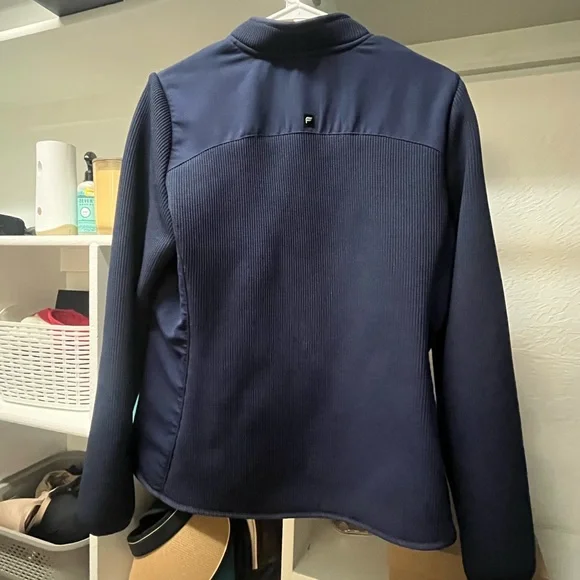 Fabletics navy blue scrub jacket - Picture 3 of 4